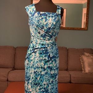 Studio One sz10 blue fitted dress